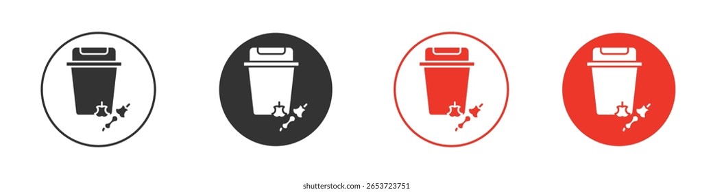 Icono de desperdicio de alimentos para el logotipo, símbolo de signo de Vector para el diseño