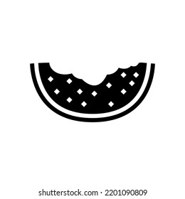food watermelon glyph icon vector. food watermelon sign. isolated symbol illustration