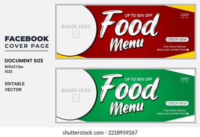 Food-Web-Banner-Vorlage, Webbanner-Design, Firmenbanner