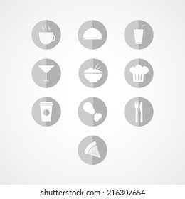 Food  web icon on white background