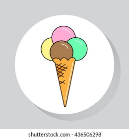 Food - web  icon. Vector image.