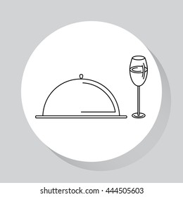 Food - web line icon.