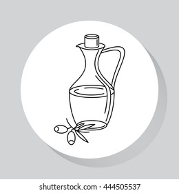 Food - web line icon. Vector image.