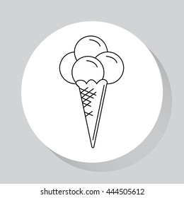 Food - web line icon. Vector image.