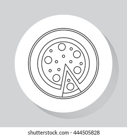 Food - web line icon. Vector image.