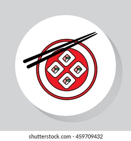 Food - web line icon. Vector image.