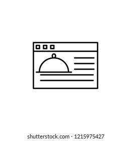 food, web site icon. Element of food icon. Thin line icon for website design and development, app development. Premium icon