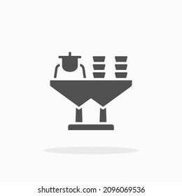Food Wedding icon. Solid or glyph style. Vector illustration. Enjoy this icon for your project.