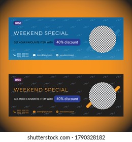 Food Weekend Special Creative Facebook Cover Template