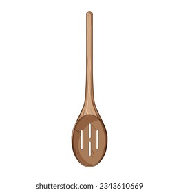 food wooden spoon cartoon. organic top, ladle kitchenware, utensil handle food wooden spoon sign. isolated symbol vector illustration