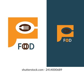 Food word sign logo icon design template elements with spoon and fork- (shutter stock)