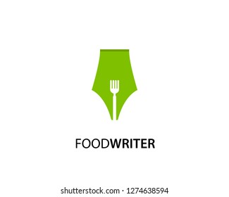 Food Writer Logo Template Design Vector