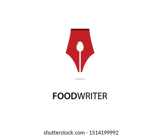 Food Writer Logo Template Design Vector