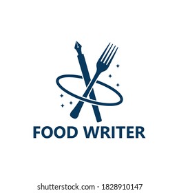 Food Writer Logo Template Design Vector