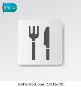Food zone symbol ,vector