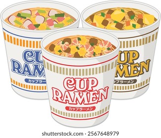 Food_Cup Ramen_3 Types

Written as "Cup Ramen" in Japanese