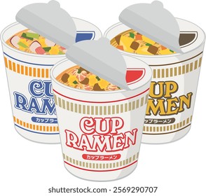 Food_Cup Ramen_3 Types

Written as "Cup Ramen" in Japanese