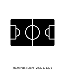 foodball soccer field icon vector illustration, symbol, design logo template pictogram, for ui or ux isolated on white for mobile app, editable