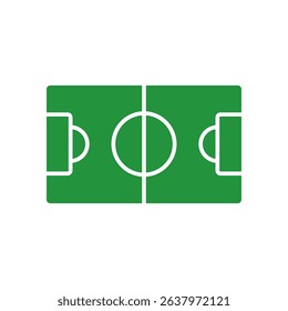 foodball soccer field icon vector illustration, symbol, design logo template pictogram, for ui or ux isolated on white for mobile app, editable