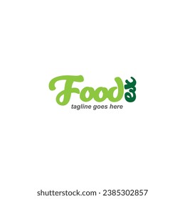 Foodex identity logo, Vector logo for food, Food import and export logo