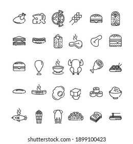 Foodie Food Icon. Vector Design Illustration Sign Logo.