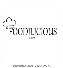 foodilicious logo design for food shop