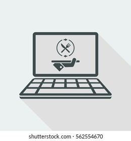 Fooding full web services - Vector flat icon