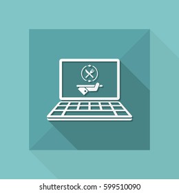 Fooding full web services - Vector flat icon