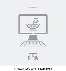 Fooding website - Vector flat icon