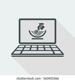 Fooding website - Vector flat icon