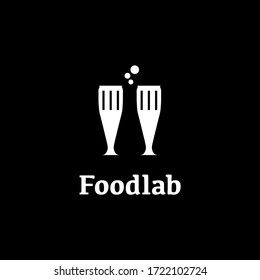 Diseño del logo de la idea reativa de Foodlab с