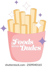 Alimentos Antes de Dudes (Batatas Fritas) Fast Food 