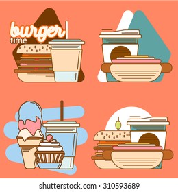 Foods and Drinks Icon set