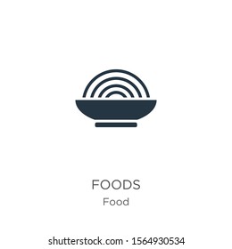Foods icon vector. Trendy flat foods icon from food collection isolated on white background. Vector illustration can be used for web and mobile graphic design, logo, eps10