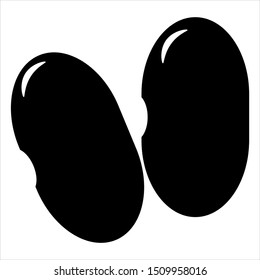 Foods icons vector design. Beans icon vector illustration