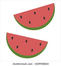 Foods icons vector design. Watermelon icon vector illustration