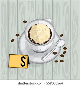 foods objects coffee Whipped cream