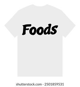 foods t shirt fashion sticker vector illustration template design