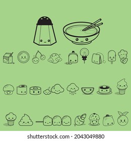 Foods vector icons EPS 10