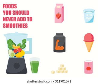 Foods you should never add to smoothies INFOGRAPHICS