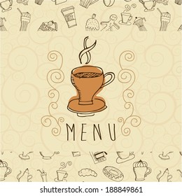 Foodstuff design over beige background, vector illustration