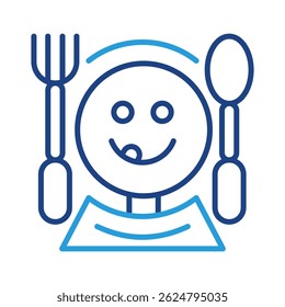 Elemento de icono de degustación de alimentos para el diseño
