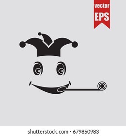 Fool icon in trendy isolated on grey background.Vector illustration.