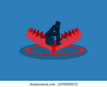 Fooled, businessmen feel miserable as if they are trapped