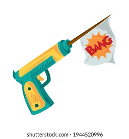 fools day box handgun flag
