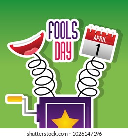 fools day card celebration