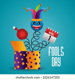 fools day card celebration