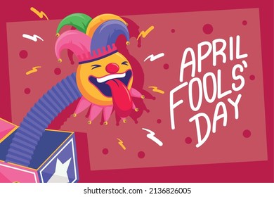 fools day card with surprise box