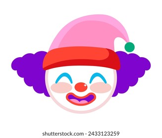 fools day clown illustration design