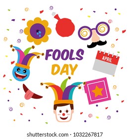 fools day greeting card